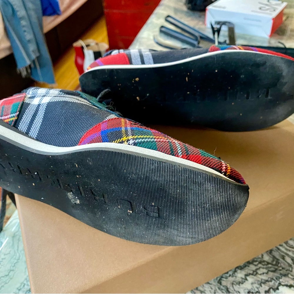 Burberry Multicolor Plaid Women's Sneakers size 36 or 6 - Picture 4 of 8
